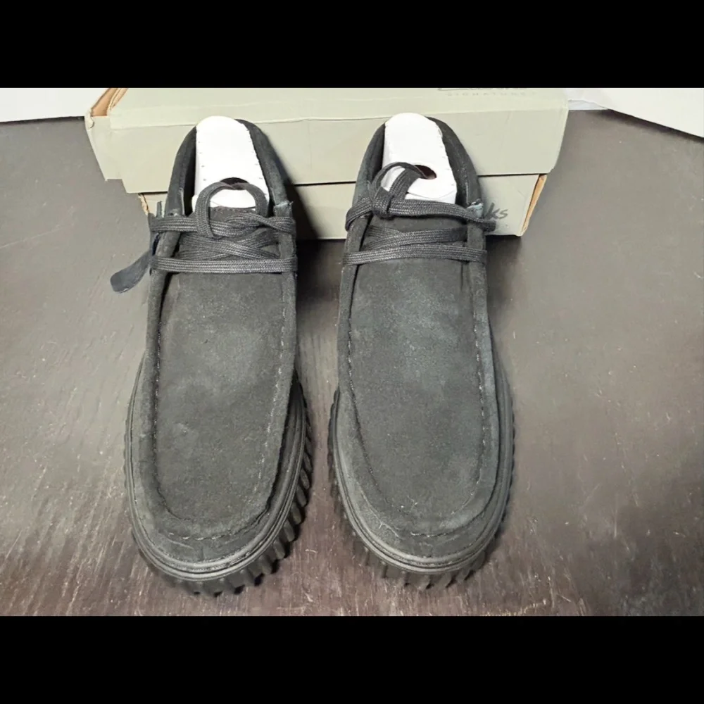 Clarks Torhill Hi Suede Ankle Boots Black Mens 7.5M